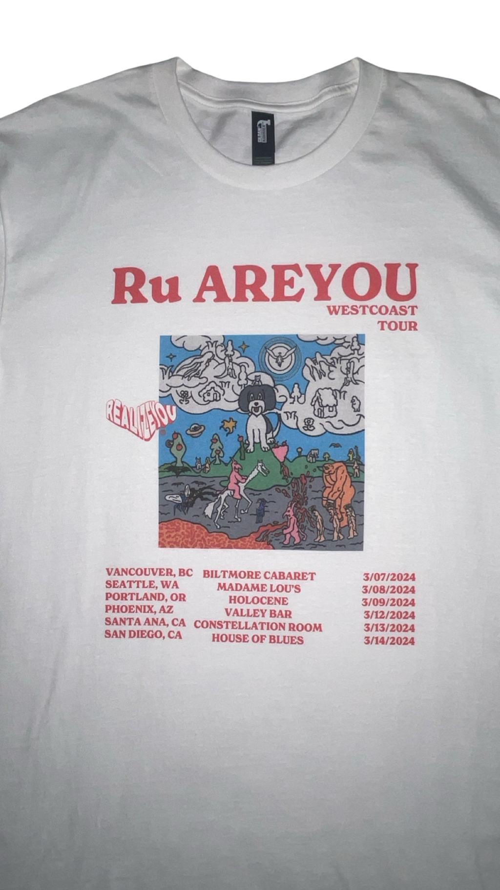 BALANCE BOY WEST COAST TOUR TEE (WHITE)