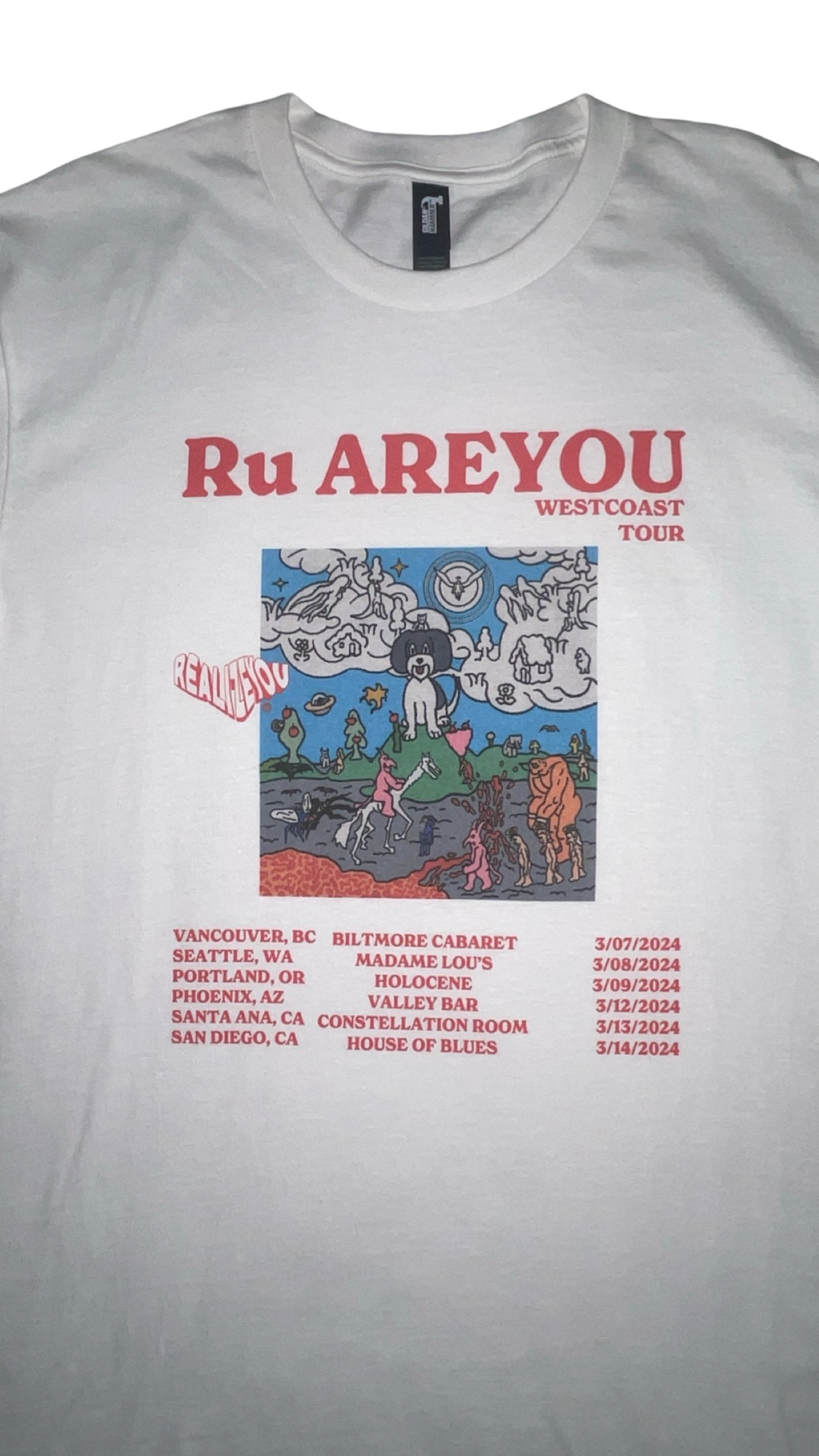 BALANCE BOY WEST COAST TOUR TEE (WHITE)