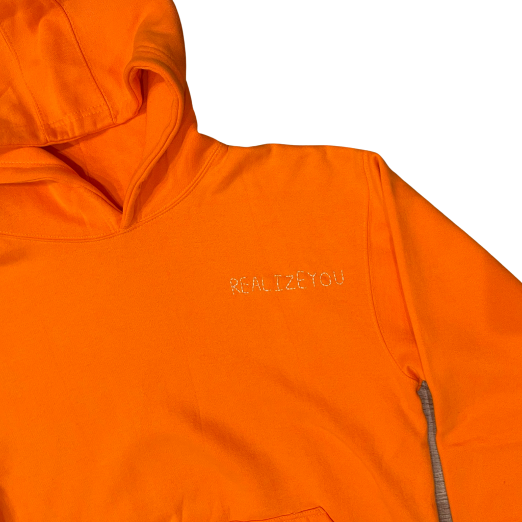 HANDSTITCHED HOODIE (ORANGE)