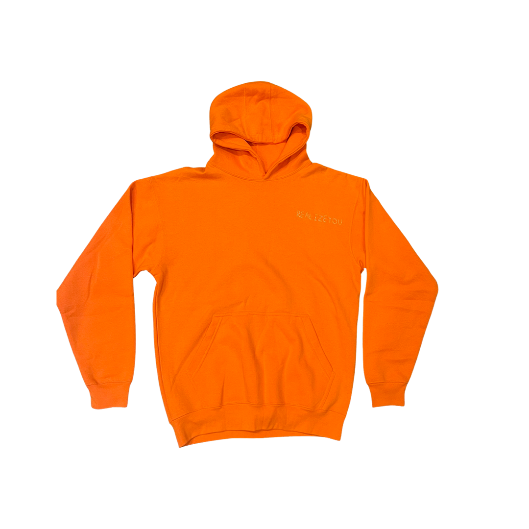 HANDSTITCHED HOODIE (ORANGE)