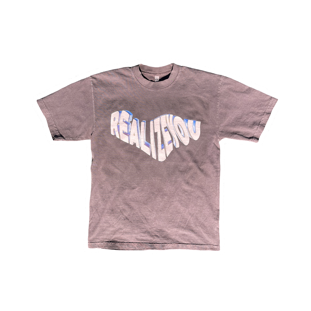 WAVY LOGO TEE (CHROME/CLOVE)