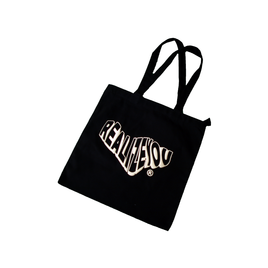 WAVY LOGO TOTE (BLACK)