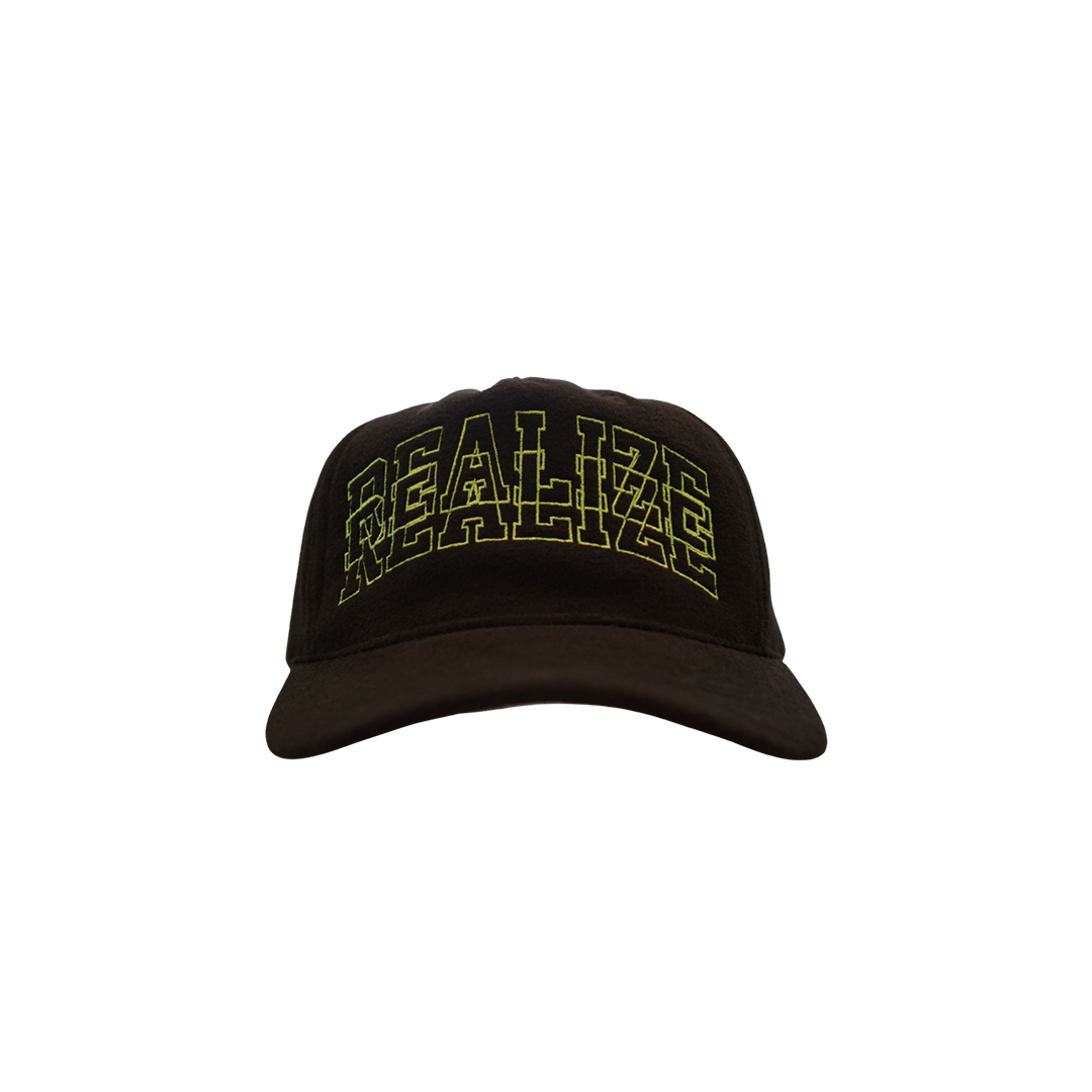 FELT UNIVERSITY HAT (BLACK/GREEN)