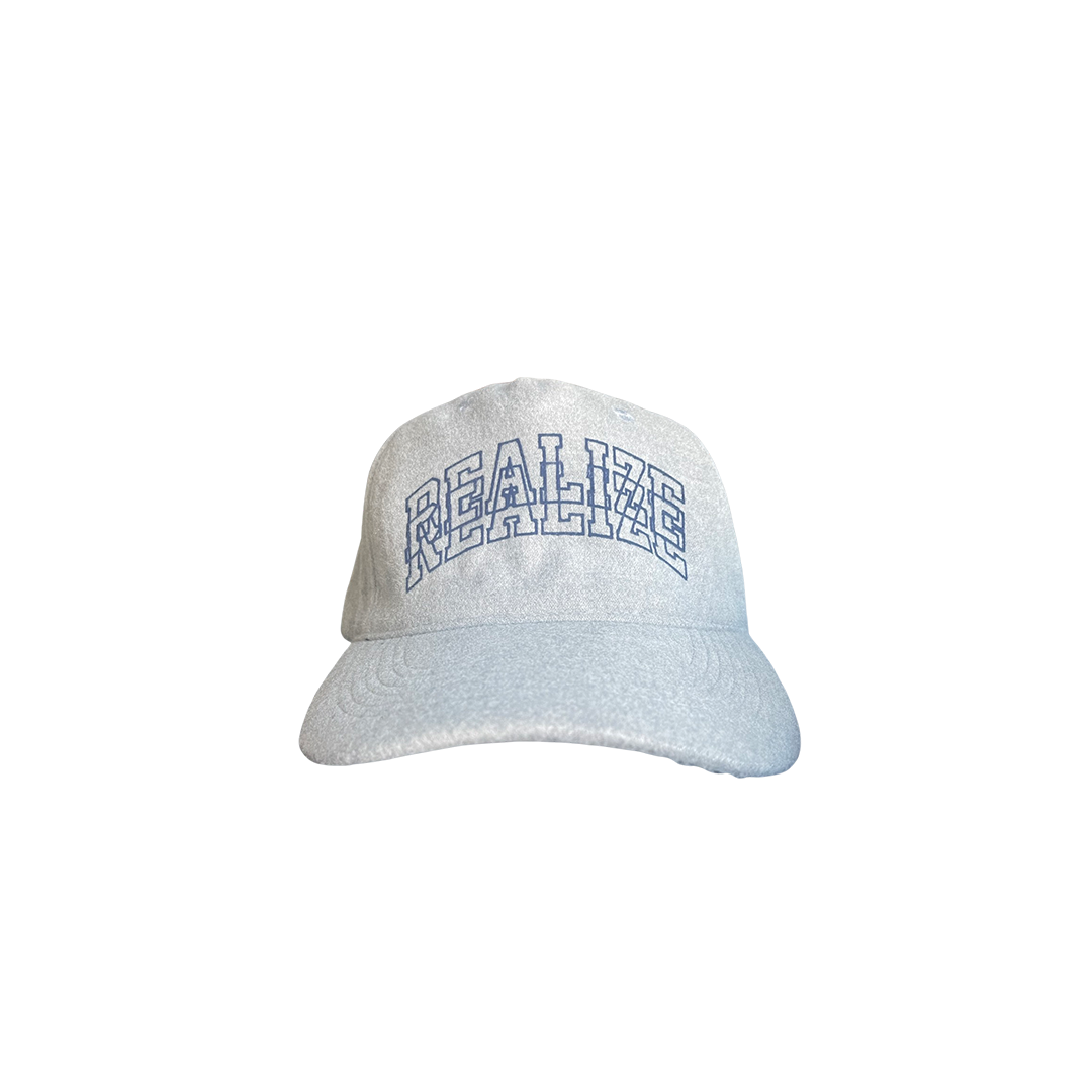 FELT UNIVERSITY HAT (WHITE/BLUE)