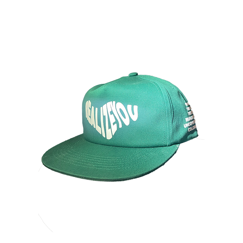 TRICK DIFFERENT WAVY LOGO SNAPBACK HAT (FOREST GREEN)