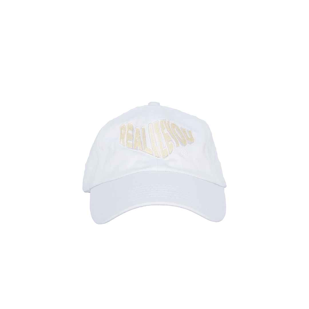 WAVY LOGO COACH HAT (WHITE)