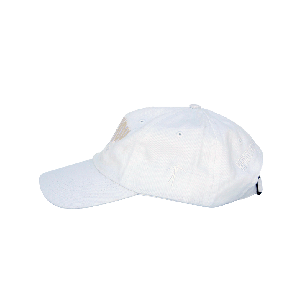 WAVY LOGO COACH HAT (WHITE)
