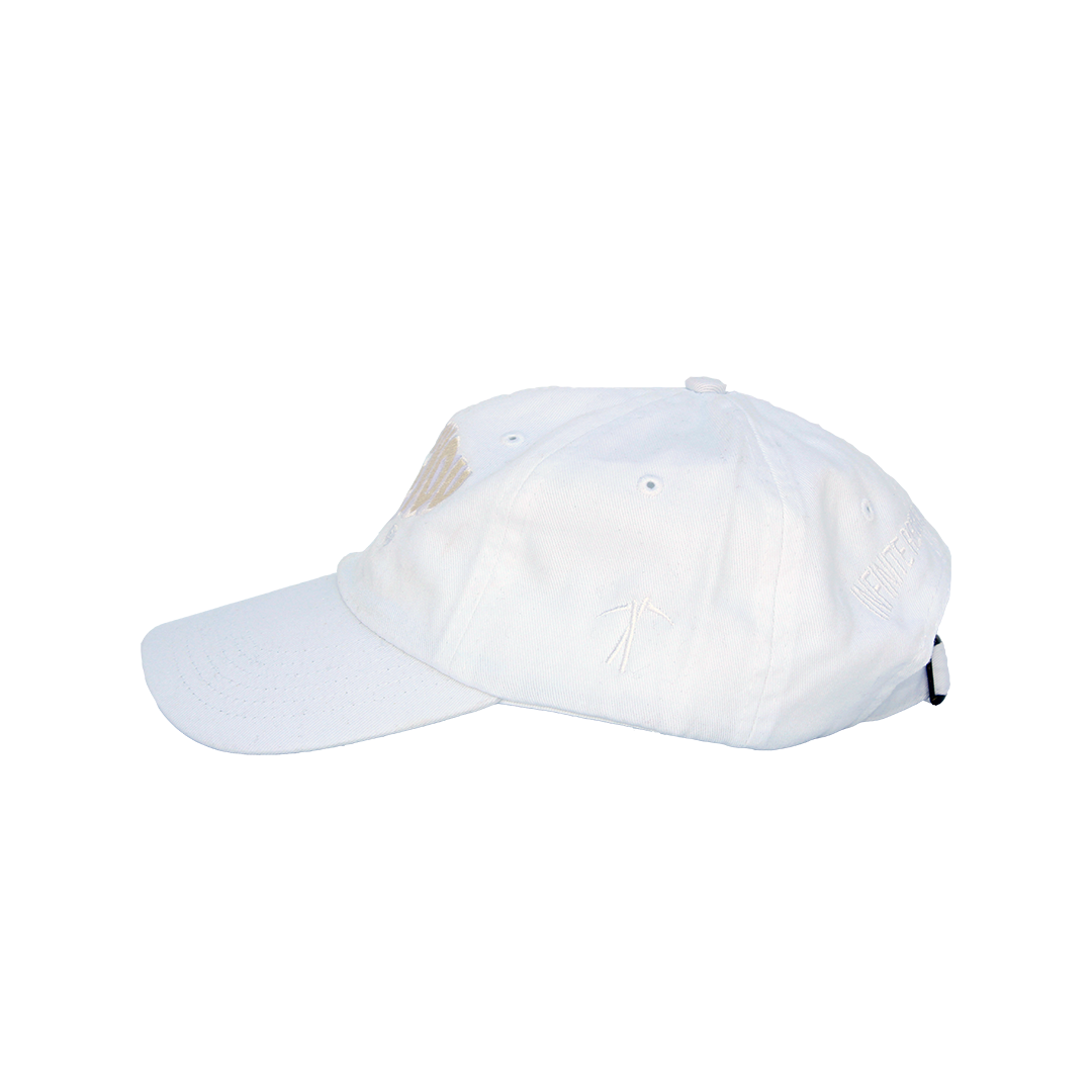 WAVY LOGO COACH HAT (WHITE)