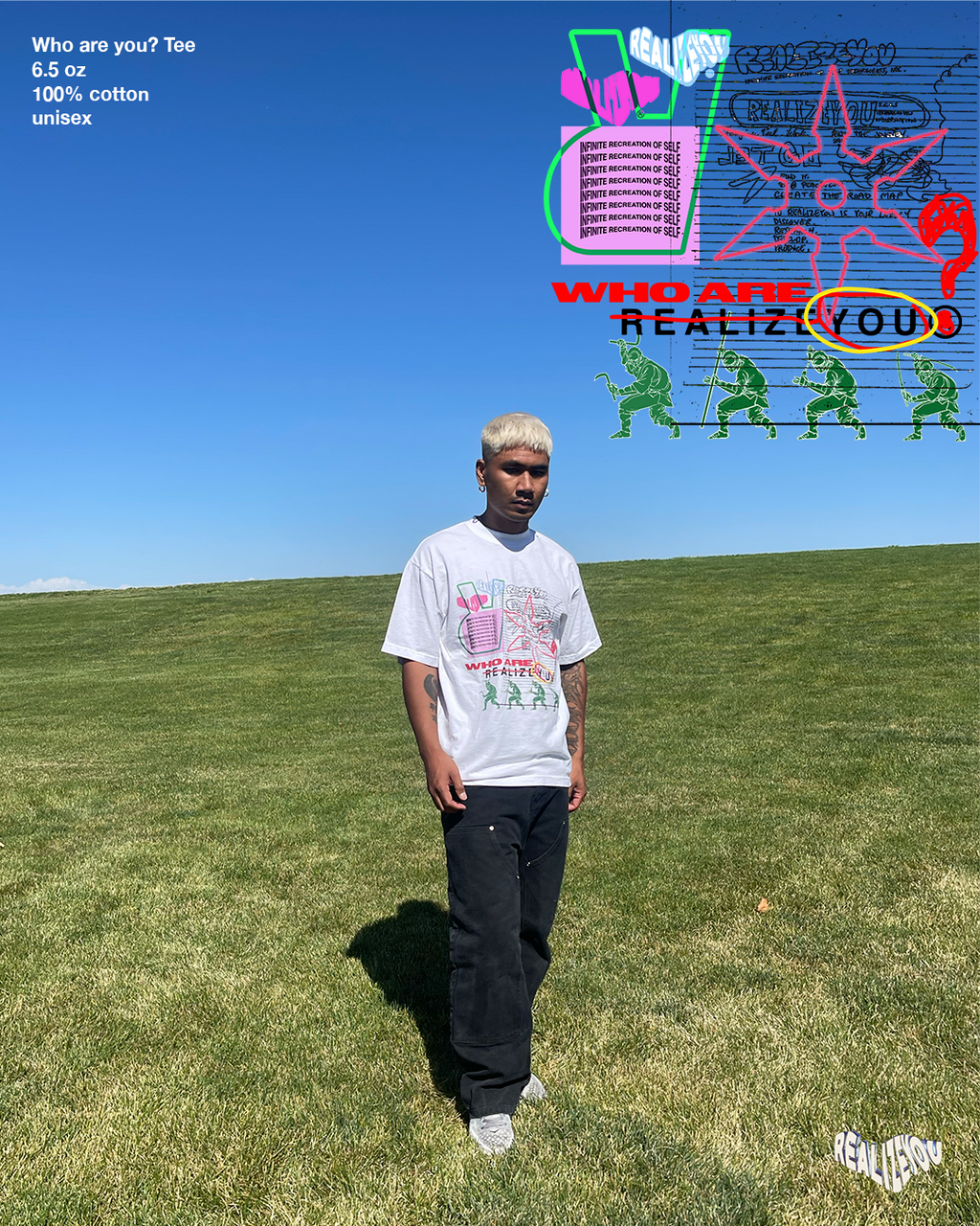 WHO ARE YOU? TEE (WHITE)