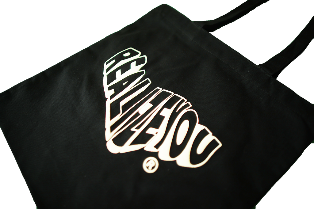 WAVY LOGO TOTE (BLACK)