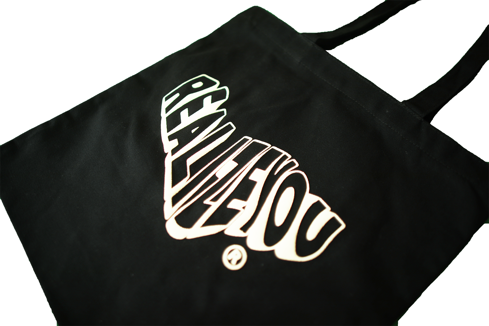 WAVY LOGO TOTE (BLACK)